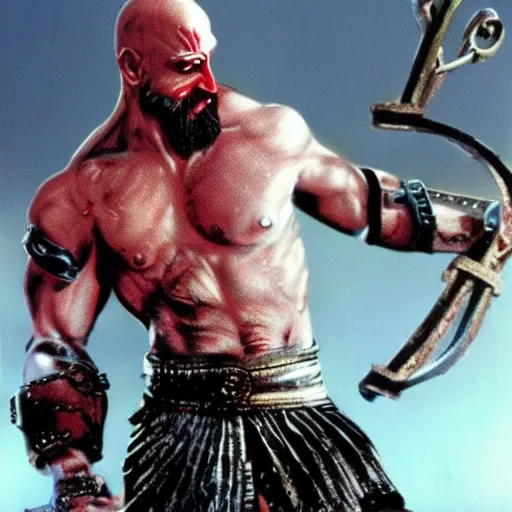 Prompt: kratos in terminator 2