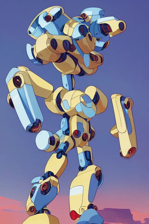 Image similar to metabots medabots medarotto medarot robot minimalist comics, behance hd by jesper ejsing, by rhads, makoto shinkai and lois van baarle, ilya kuvshinov, rossdraws global illumination ray tracing hdr radiating a glowing aura