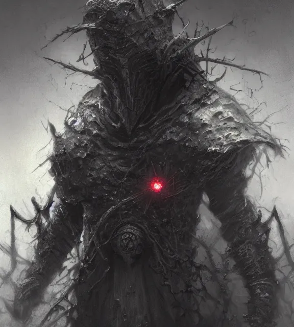 Image similar to abyss watcher concept, beksinski, age of sigma art, frank franzetta, ruan jia, dark soul armor concept, trending on artstation, wayne barlowe, adrian smith fantasy art, elden ring art, the hobbit art, lord of the ring art, infinity blade armor