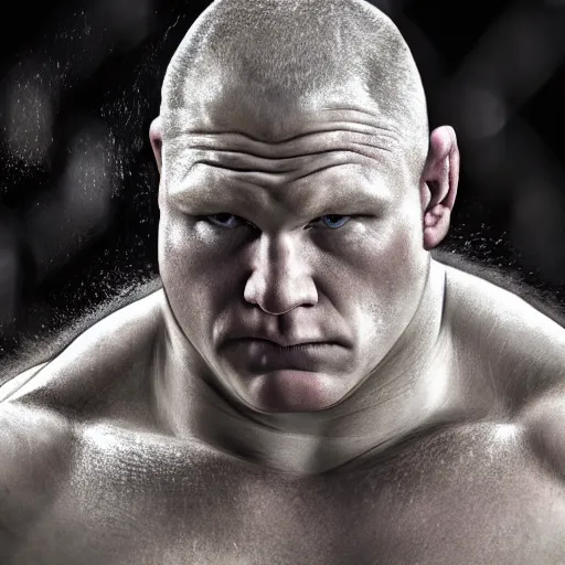 Prompt: brock lesnar in a ufc match with xqc, artstation hall of fame gallery, editors choice, #1 digital painting of all time, most beautiful image ever created, emotionally evocative, greatest art ever made, lifetime achievement magnum opus masterpiece, the most amazing breathtaking image with the deepest message ever painted, a thing of beauty beyond imagination or words, 4k, highly detailed, cinematic lighting