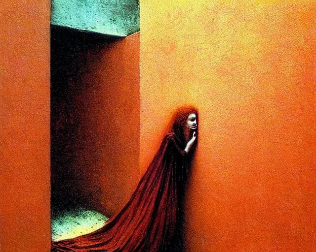 Image similar to by francis bacon, beksinski, mystical redscale photography evocative. uma thurman