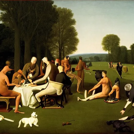 Image similar to The feast, by george-stubbs