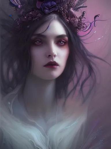 dark sorceress by james jean, charlie bowater, tom | Stable Diffusion ...