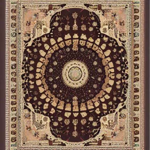 Image similar to solar system oriental rug