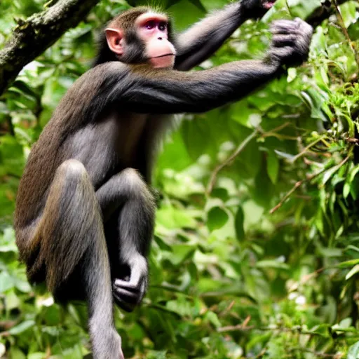 Image similar to a monkey ,polygon-W 768