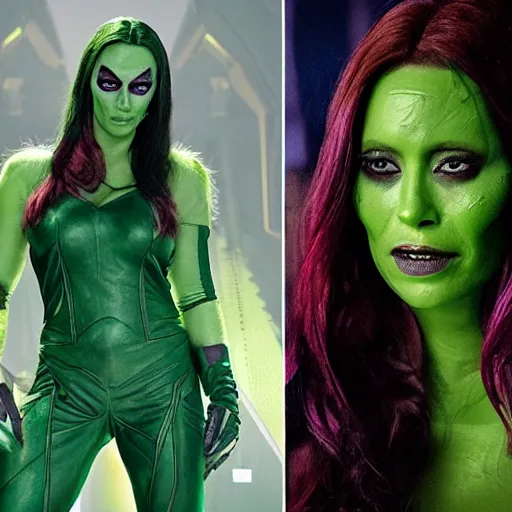 Prompt: Wendy James as Gamora