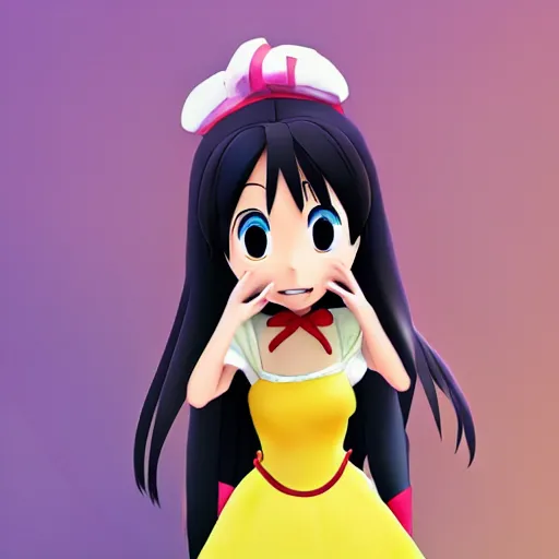 Image similar to anime girl disney pixar movie style