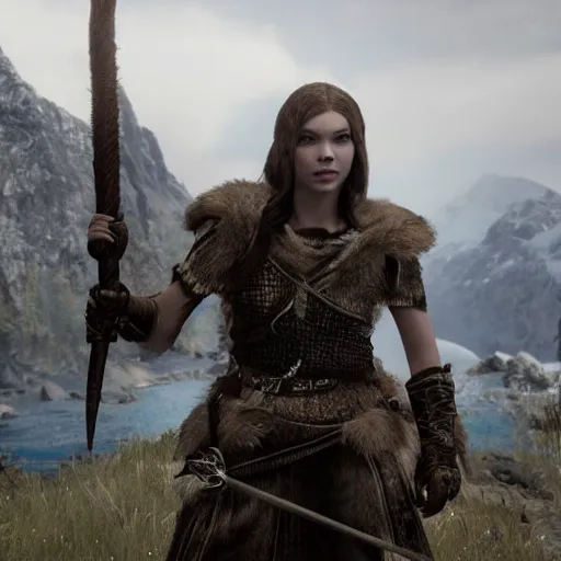 Image similar to Anya Taylor-joy as character in Skyrim