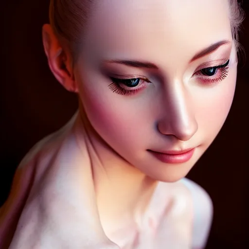 Image similar to photo of a gorgeous female prima ballerina, professionally retouched, soft lighting, realistic, smooth face, full body shot, torso, dress, perfect eyes, sharp focus on eyes, 8 k, high definition, insanely detailed, intricate, elegant, art by artgerm and j scott campbell