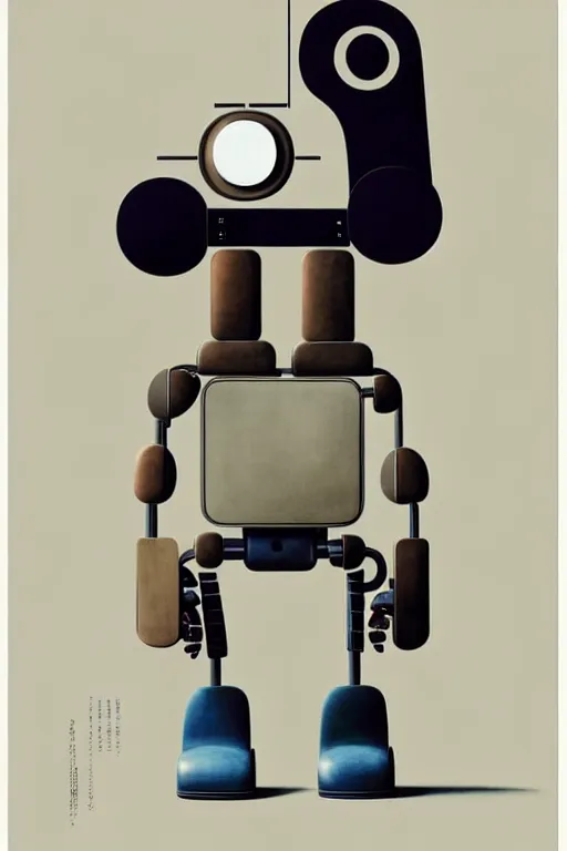 Prompt: (((((2050s Naoto Fukasawa + Ingo Maurer + Dieter Rams + Charles Eames robot . muted colors.))))) by Jean-Baptiste Monge !!!!!!!!!!!!!!!!!!!!!!!!!!!