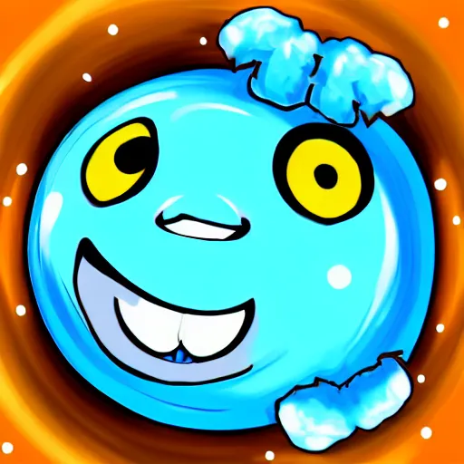 Prompt: the most cutest adorable happy picture of a blue ball face, key hole on blue ball, locklegion, lock for face, keyhole faceial movement, chibi style, adorably cute, enhanched, deviant adoptable, digital art Emoji collection