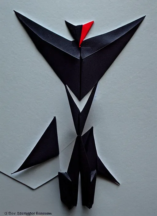 Prompt: nosferatu origami