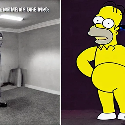 Image similar to Live action homer simpson