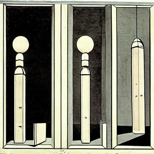Image similar to in a dream, are all the characters really you? a parade of disconnected images : obscure corners of nameless interiors, astronomical diagrams projecting the distances between celestial bodies, a painting by giorgio de chirico, a list of unpopular anagrams.