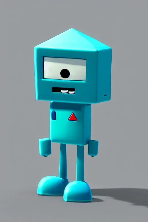 Prompt: A beautiful 3D image of BMO from adventure time, Cal-Arts, accurate, unreal engine 4k