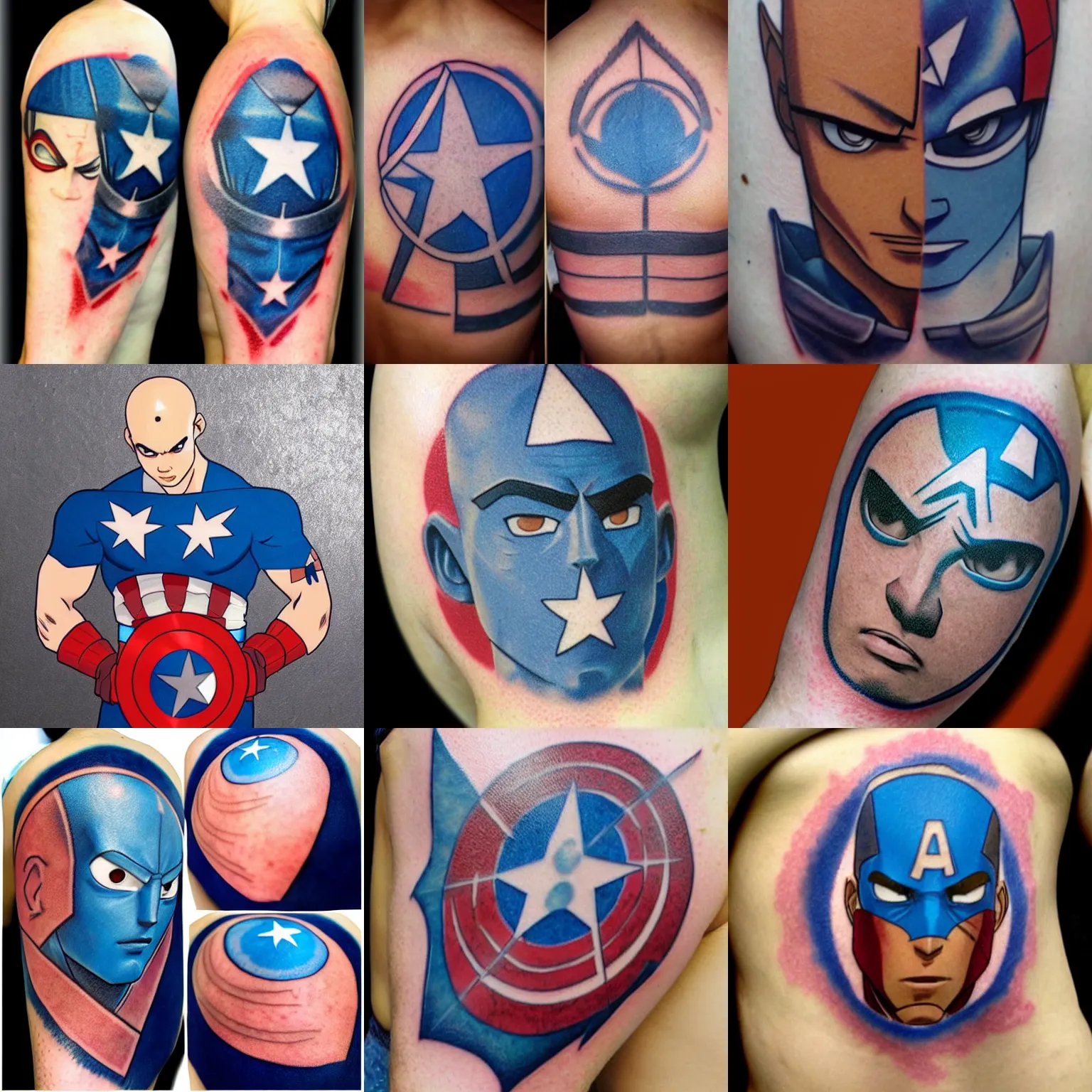 Pin on Captain America Tattoos