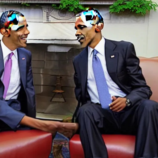 Prompt: obama meets kirby