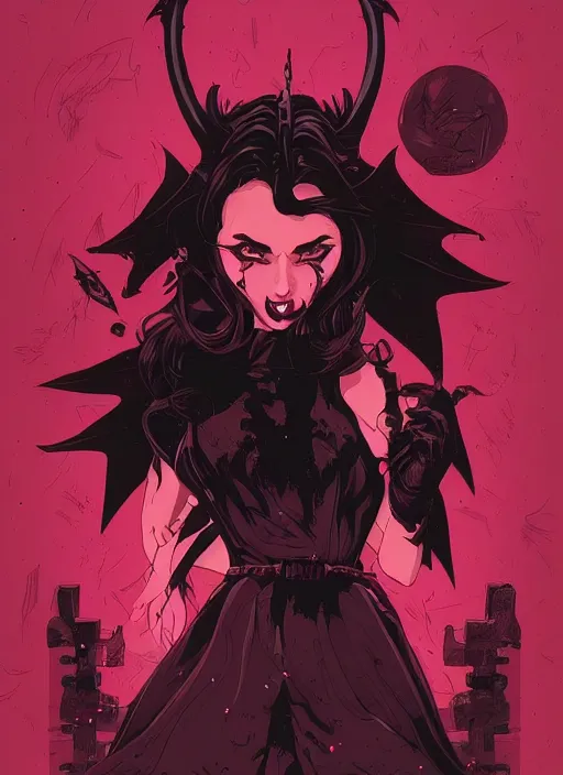 Image similar to beautifull succubus, cute face. dark fantasy, d & d, artstation, art by petros afshar, tom whalen, laurie greasley and greg rutkowski and ilya kuvshinov