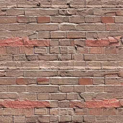 Image similar to brick diffuse texture, sculpted from zbrush, substance designer, hyper realistic