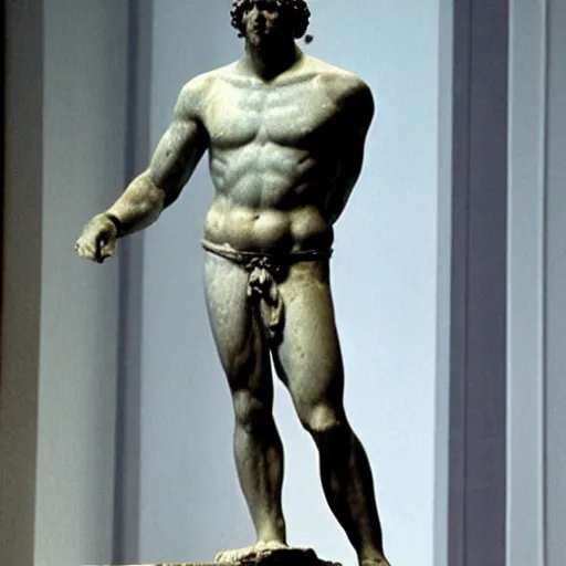 Image similar to greek statue of Roman Emperor in American Psycho (1999)