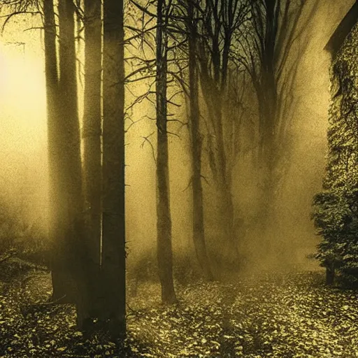 Prompt: book in spooky woods, horror, scary, dramatic lighting, shadows, monster, slasher movie