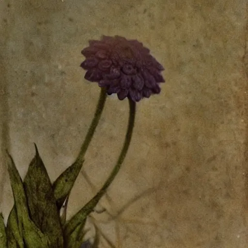 Image similar to The photograph is a beautiful and haunting work of art of a series of images that capture the delicate beauty of a flower in the process of decaying. The colors are muted and the overall effect is one of great sadness. by Edmund Dulac, by Pierre Puvis de Chavannes mournful, straight