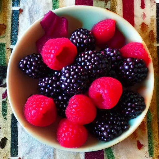 Image similar to an exotic luxurious meal of berries