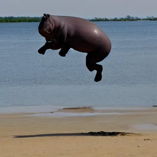 Prompt: a hippo dancing ballet