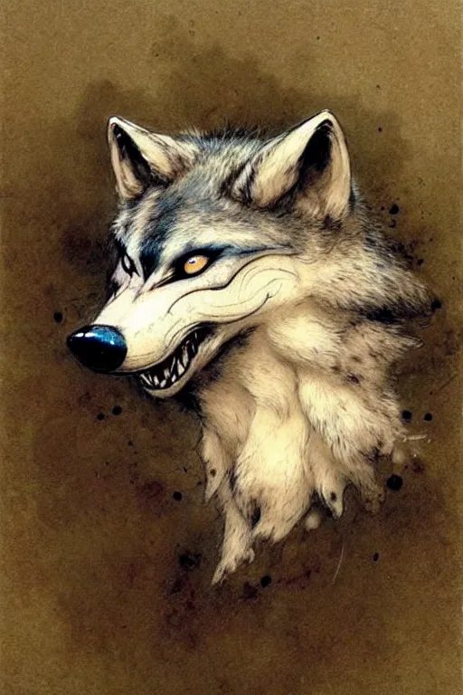 Image similar to ( ( ( ( ( plastic wolf mask. muted colors. ) ) ) ) ) by jean - baptiste monge!!!!!!!!!!!!!!!!!!!!!!!!!!!
