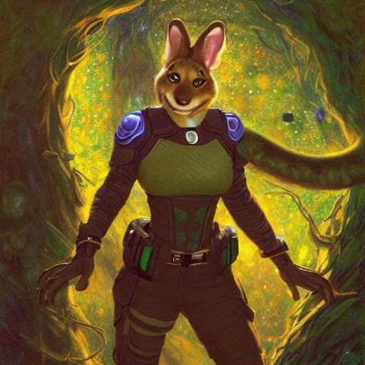 Image similar to a female snake in starfleet uniform at night in a dark forest. zootopia fursona furaffinity scaly art detailed face painting by gaston bussiere craig mullins jc leyendecker gustav klimt artgerm greg rutkowski furry