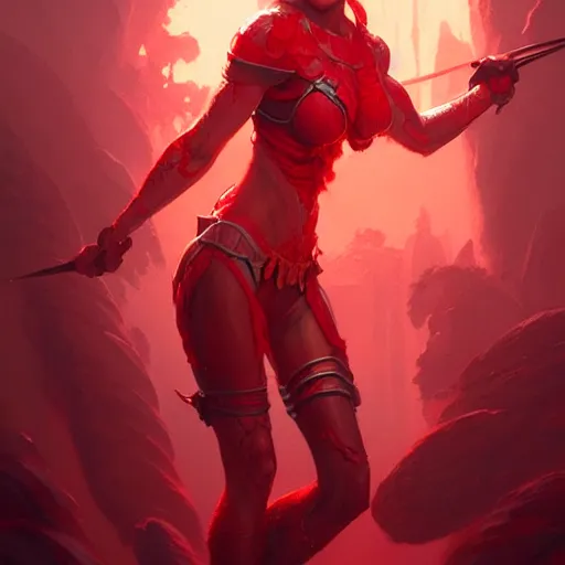 Prompt: red coral item, game concept art, d & d, fantasy, highly detailed, masterpiece, digital painting, artstation, smooth, sharp focus, illustration, art by artgerm, by greg rutkowski