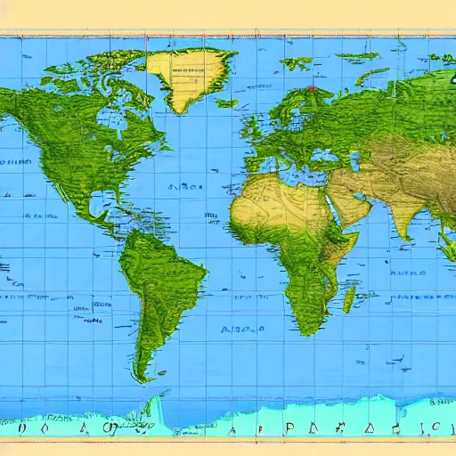 Prompt: The most accurate world map projection