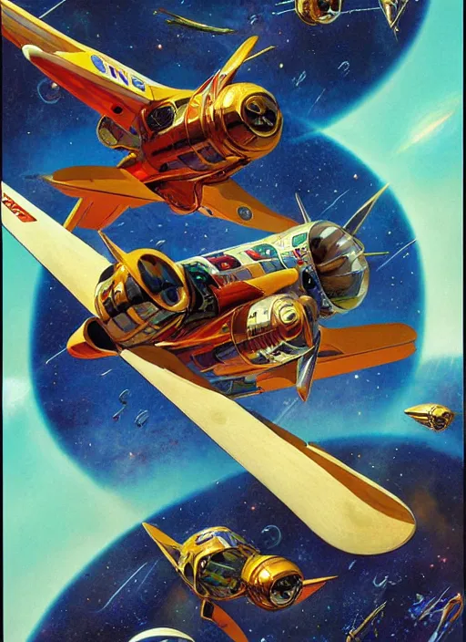 Image similar to Starfox poster artwork by Michael Whelan, clean