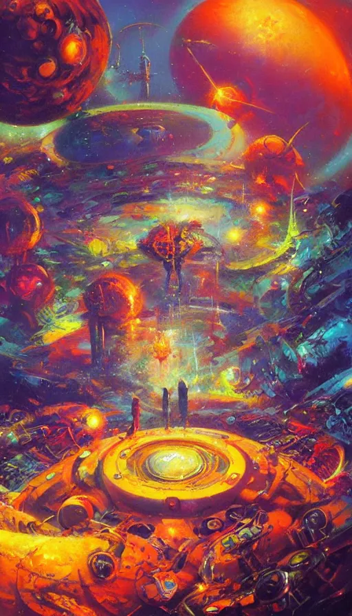 Image similar to psytrance artwork, by paul lehr,