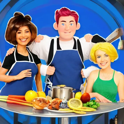 Prompt: cooking by the book LazyTown Sporticus,