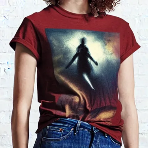 Image similar to art by christopher shy on a t shirt