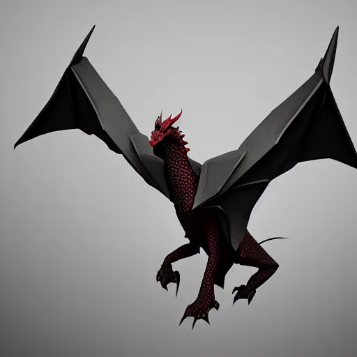 Prompt: Dragon low poly , photo , trending on artstation , Matte painting ,Hyperdetailed , CGSociety