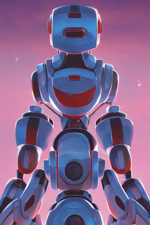 Image similar to metabots medabots medarotto medarot robot minimalist comics, behance hd by jesper ejsing, by rhads, makoto shinkai and lois van baarle, ilya kuvshinov, rossdraws global illumination ray tracing hdr radiating a glowing aura