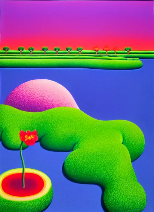 Prompt: garden by shusei nagaoka, kaws, david rudnick, airbrush on canvas, pastell colours, cell shaded, 8 k