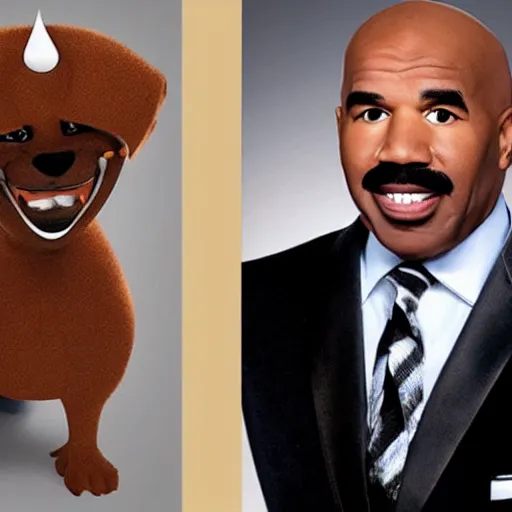 Prompt: steve harvey as a dog