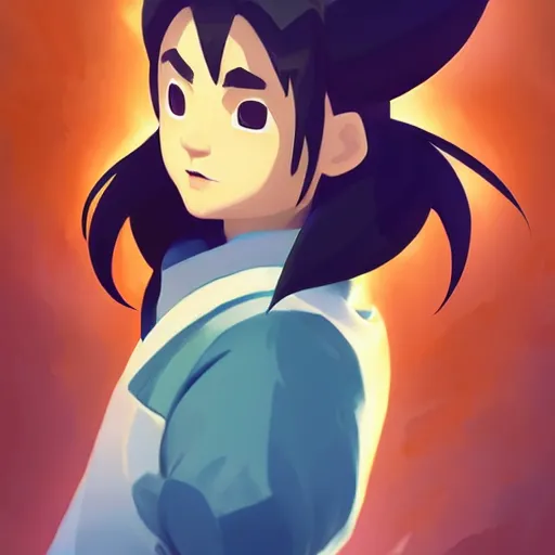 Image similar to face icon stylized minimalist inuyasha, loftis, cory behance hd by jesper ejsing, by rhads, makoto shinkai and lois van baarle, ilya kuvshinov, rossdraws global illumination