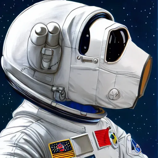 Prompt: a chinchilla in a astronaut suit, 3 d, sci - fi fantasy, intricate, elegant, highly detailed, lifelike, photorealistic, digital painting, artstation, illustration, concept art, sharp focus, art in the style of shigenori soejima