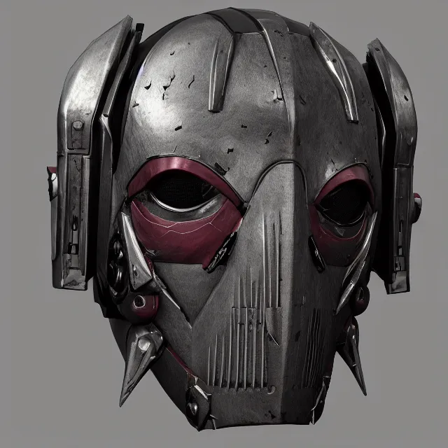 Image similar to slipknot mecha mask, dark cinematic, volumetric, realistic, 3 d render, cinematic lighting, ray tracing, cinematic, unreal engine 5, unreal engine render, octane render, hyper realistic, photo, 8 k