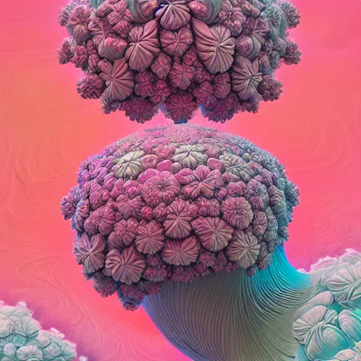 Prompt: a fluffy flower fractal:: by Martine Johanna and Simon Stålenhag and Chie Yoshii and Casey Weldon and Guillermo del toro :: ornate, dynamic, particulate, intricate, elegant, highly detailed, centered, artstation, smooth, sharp focus, octane render, 3d