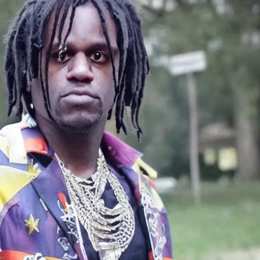 Image similar to Rapper Chief Keef in the movie 1917 4K quality super realistic