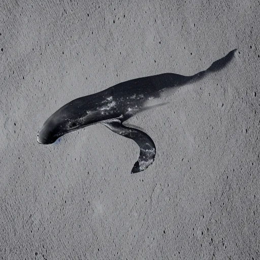 Image similar to corkscrew opening a whale on the moon