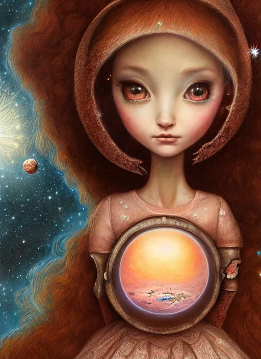 Image similar to highly detailed closeup portrait of a fairytale princess's favorite spacehip on mars, nicoletta ceccoli, mark ryden, lostfish, earl nore, hyung tae, frank frazetta, global illumination, god rays, detailed and intricate environment