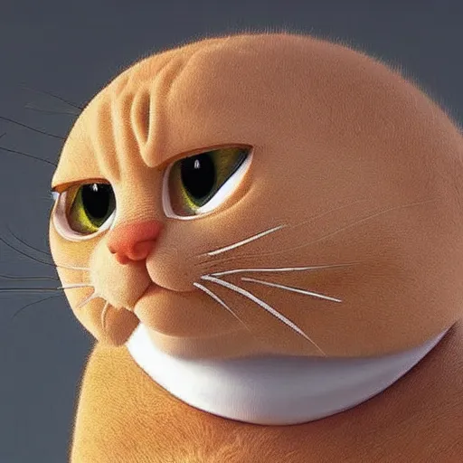 Image similar to bald garfield in real life, garfield is bald, garfield receding hairline, photo