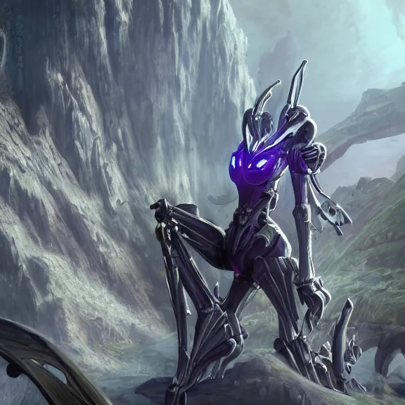 Prompt: extremely detailed cinematic low ground shot of a giant 1000 meter tall beautiful stunning female warframe goddess, that's an anthropomorphic hot robot mecha female dragon, silver sharp streamlined armor, detailed head, sharp claws, glowing Purple LED eyes, sitting cutely on a mountain in the background, a tiny forest with a village in the foregri, dragon art, warframe fanart, Destiny fanart, micro art, macro art, giantess art, fantasy, goddess art, furry art, furaffinity, high quality 3D realism, DeviantArt, Eka's Portal, HD, depth of field