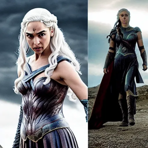 Prompt: Gal Gadot as Daenerys Targaryen